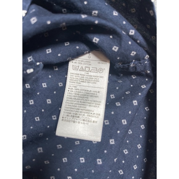 Banana Republic Stretch Soft Wash Button up - Button down collar Men's Large SS - Picture 4 of 8